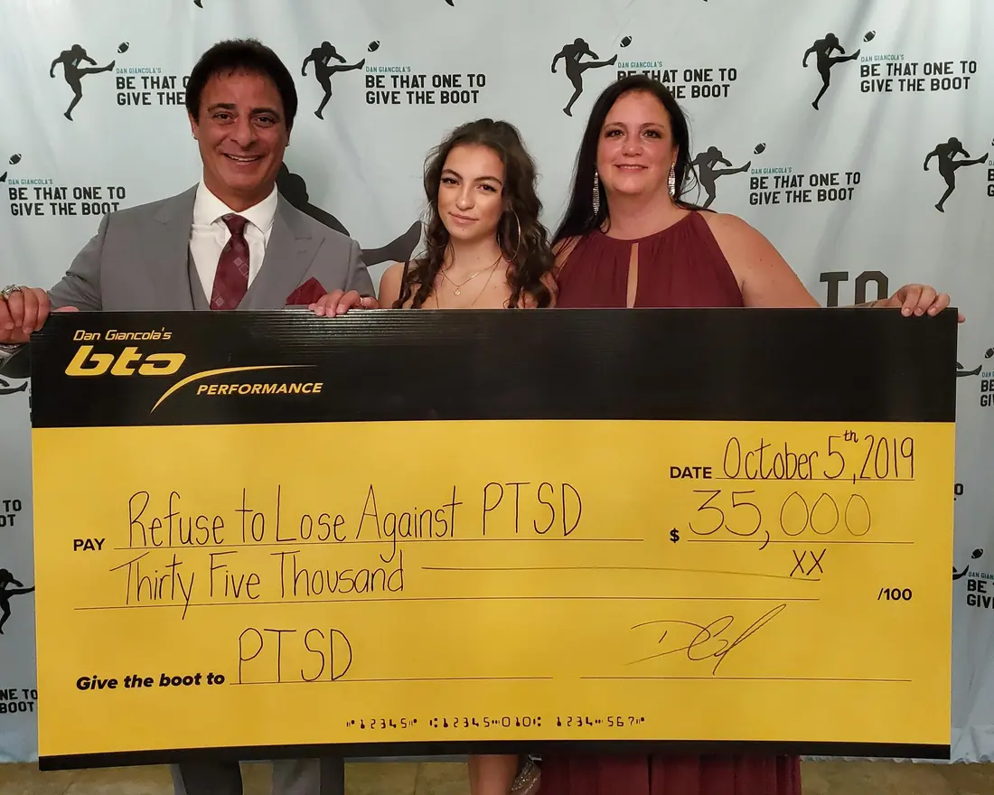 Dan Giancola at a Give The Boot To fundraising event