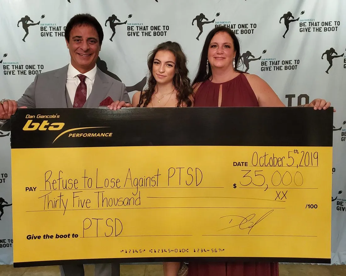Dan Giancola at a Give The Boot To fundraising event